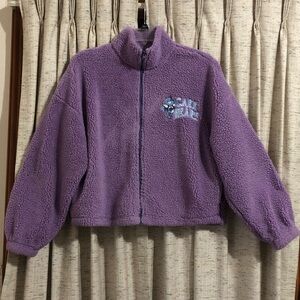 Grayson Threads Care Bears Purple Full Zip Jacket - Large